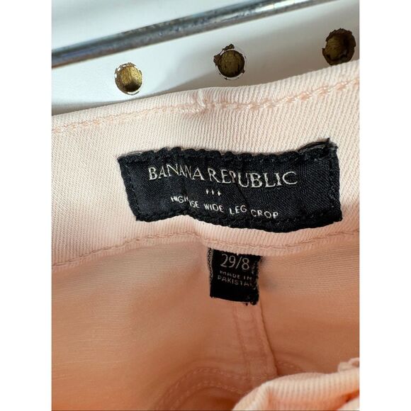 Banana Republic High rise wide leg crop jeans Size 29/8 - Picture 11 of 11